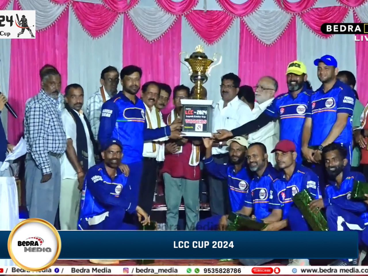 ಎಲ್‌ಸಿಸಿ ಕಪ್: ಲೆಜೆಂಡ್ ಚಾಂಪಿಯನ್, MSC ಮೂಡಬಿದ್ರೆ-SRGT ಚೋಂಬುಗುಡ್ಡೆ ರನ್ನರ್ ಅಪ್, ಶೌಕತ್ ಮತ್ತು ವಿಜಯ್ ಆಯೋಜನೆಯ ಯಶಸ್ಸು